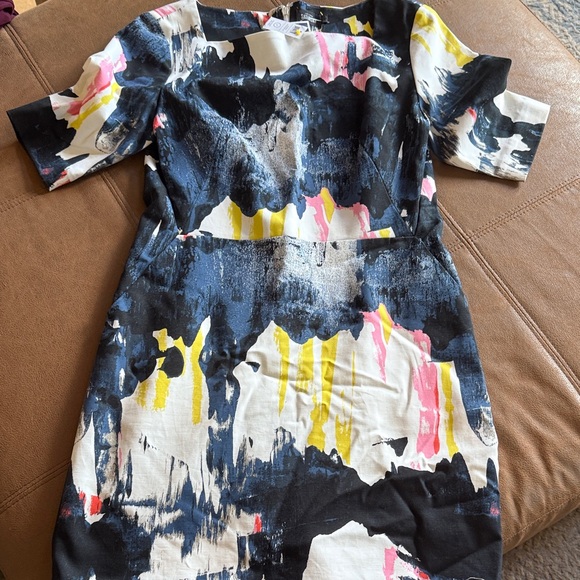 Kate Spade Multicolor Abstract Midi Dress - Picture 1 of 2